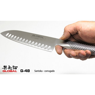 Dao bếp Nhật cao cấp Global G48 = G80 Santoku - Dao thái đa năng(180mm)