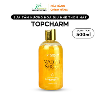 Sữa tắm hương nước hoa mịn da trắng da TopCharm hương thơm thanh mát ngọt ngào dung tích 500ml