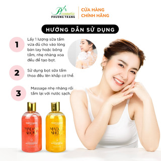 Sữa tắm hương nước hoa mịn da trắng da TopCharm hương thơm thanh mát ngọt ngào dung tích 500ml