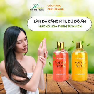 Sữa tắm hương nước hoa mịn da trắng da TopCharm hương thơm thanh mát ngọt ngào dung tích 500ml