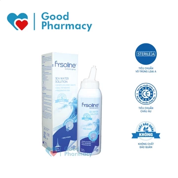 Dung dịch xịt mũi nước muối biển đẳng trương trẻ em Fysoline Isotonic Spray (Pháp) vệ sinh, cấp ẩm giảm sổ, nghẹt mũi bé