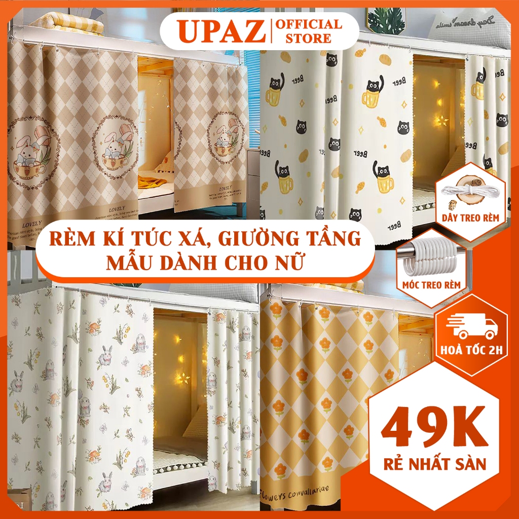 Rèm che ký túc xá, rèm kí túc xá, màn giường chắn muỗi, rèm giường tầng ...