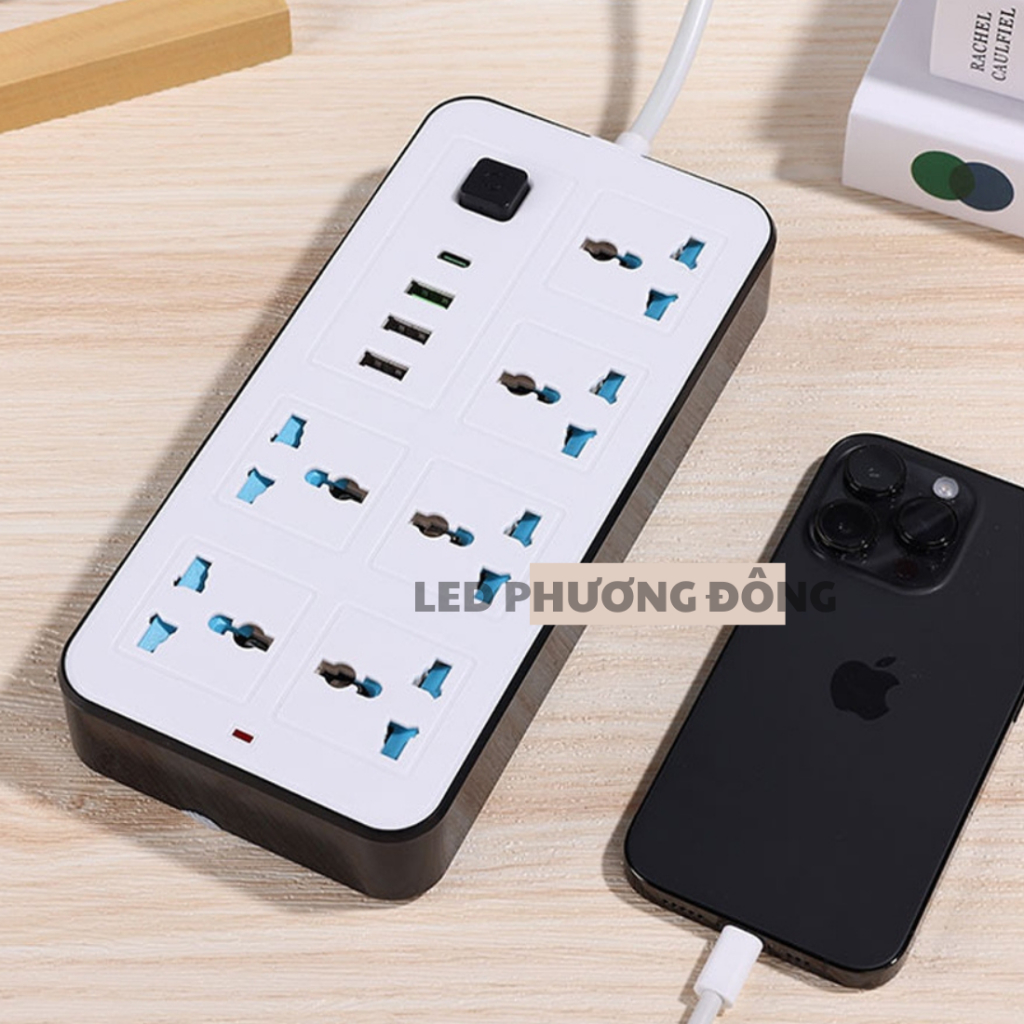 Ổ Cắm Điện Thông Minh USB Type C Cao Cấp Chân cắm đa năng NĐ 633/NĐ 634
