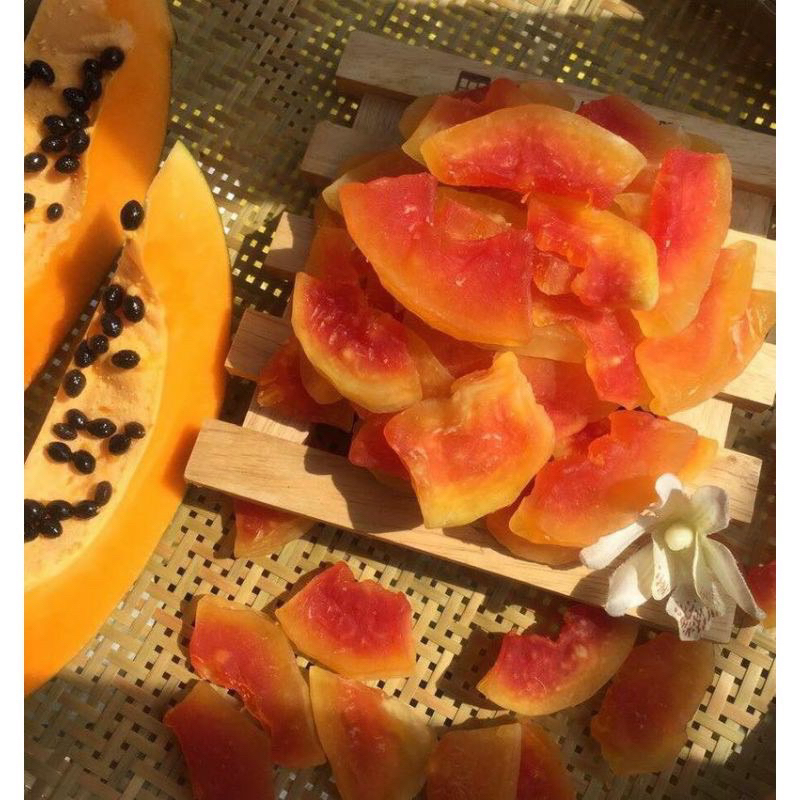 Đu đủ sấy dẻo . Chua thanh ngọt nhẹ . Minh Nhi Healthy