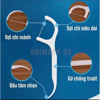 Tăm chỉ răng miệng FLOSSERS làm sạch dễ dàng an toàn sức khoẻ Cope