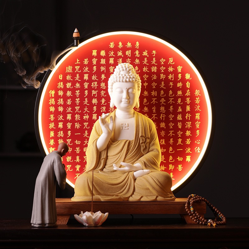 Tượng Phật A Di Đà Gốm Tử Sa Cao Cấp, Tượng Phật Đặt Bàn Thờ, Decor Phòng Thiền