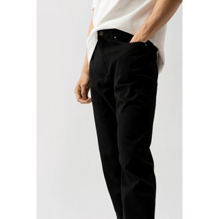 Quần jean đen trơn form Slim Crop (chiều dài đến mắt cá chân) - 10S25DPA108C