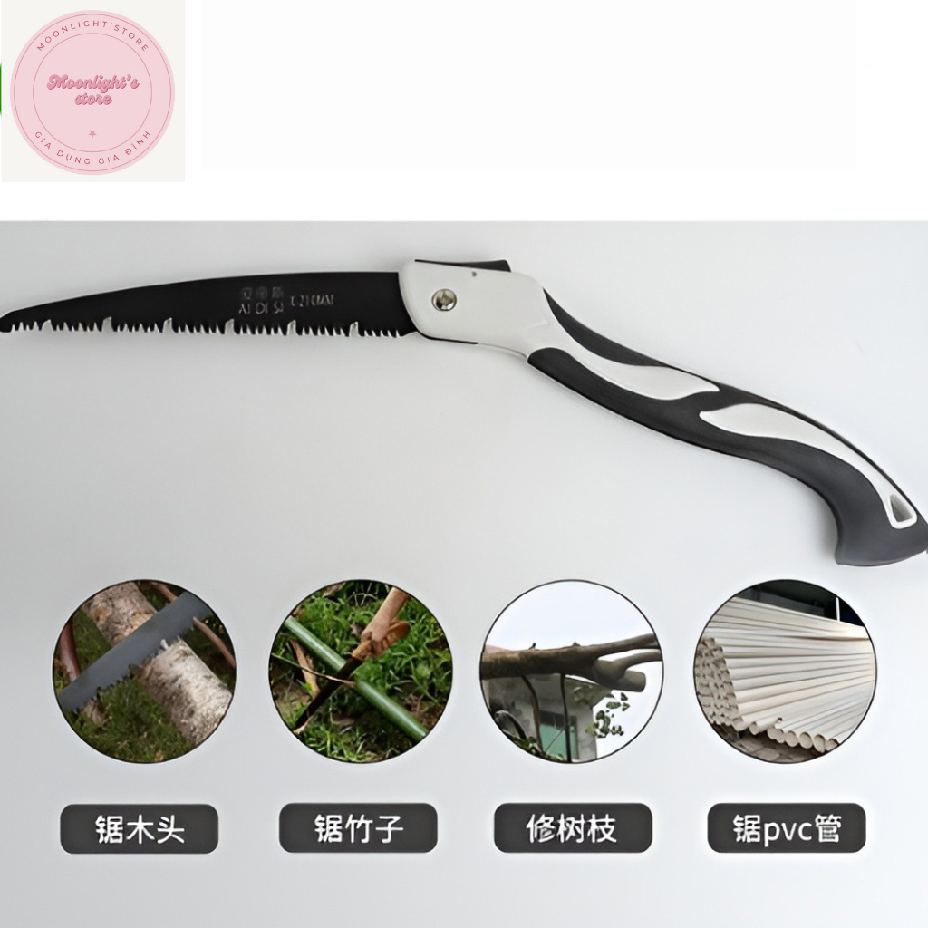 Bộ Cưa Cầm Tay Gấp Gọn, Cưa Cây Cưa Gỗ Cưa Gập Lưỡi Thép Hợp Kim Không Rỉ Sắc Bén Cứng Cáp Cao Cấp