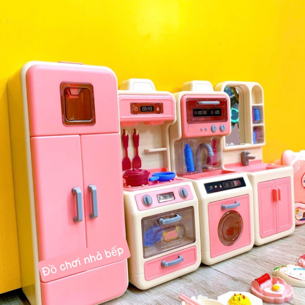 Ảnh Đồ Chơi Nhà Bếp Màu Hồng Siêu To Giành Cho Bé Gái 1