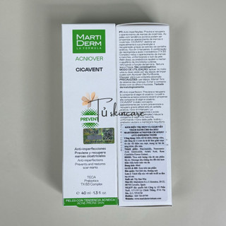 Kem Dưỡng Giảm Mụn & Mờ Vết Thâm Martiderm Acniover Cicavent 40ml