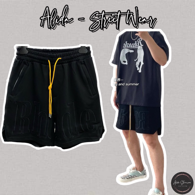 ⚡️[Hight Quality] Quần Short Rhude Embroidered - Họa Tiết Logo Thêu Tinh Tế - Phong Cách Đường Phố - Hàng Loại 1