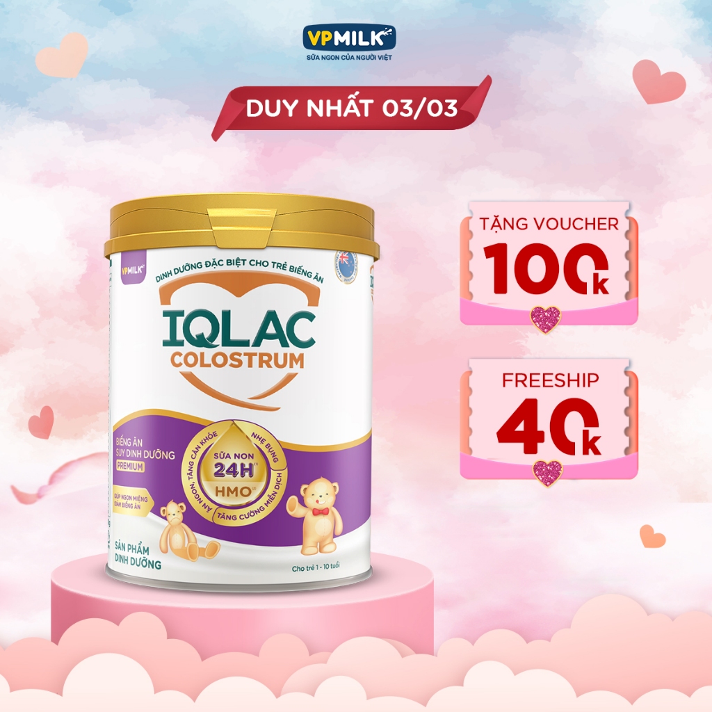 [hộp 800g] Sữa Bột Iqlac Colostrum Premium Cho Trẻ Biếng Ăn Suy Dinh Dưỡng Shopee Việt Nam