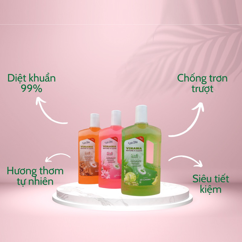 NƯỚC LAU SÀN KHÁNG KHUẨN VINAWA 1KG SIÊU THỊ TKMART