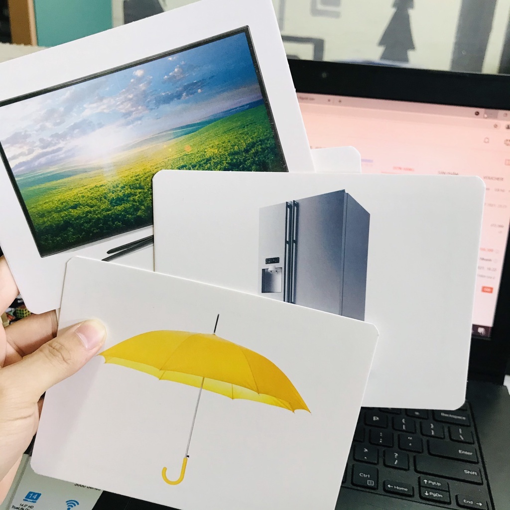 Sách - Bộ thẻ học thông minh Flashcard (18 chủ đề 288 thẻ song ngữ)