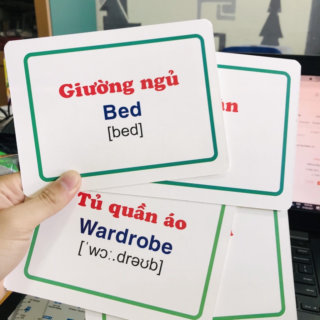Sách - Bộ thẻ học thông minh Flashcard (18 chủ đề 288 thẻ song ngữ)
