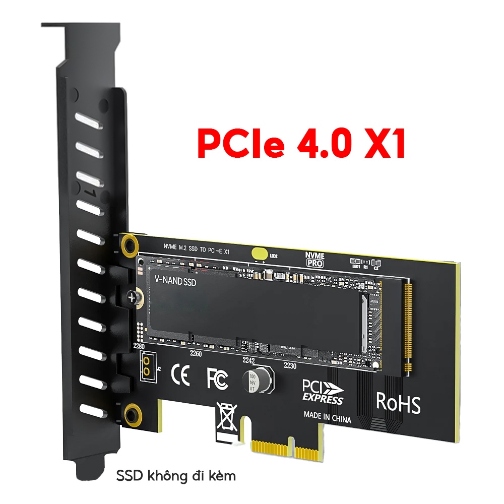 Card chuyển SSD M2 NVMe sang PCIe 4.0 X1 X4 X16 JEYI | Adapter M.2 to ...