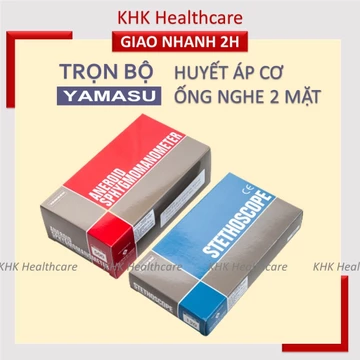Trọn bộ máy đo huyết áp cơ và ống nghe Yamasu Nhật Bản