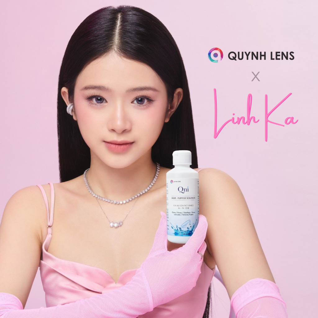 Ảnh Nước ngâm và Nhỏ mắt lens Hàn Quốc QUYNH LENS 1