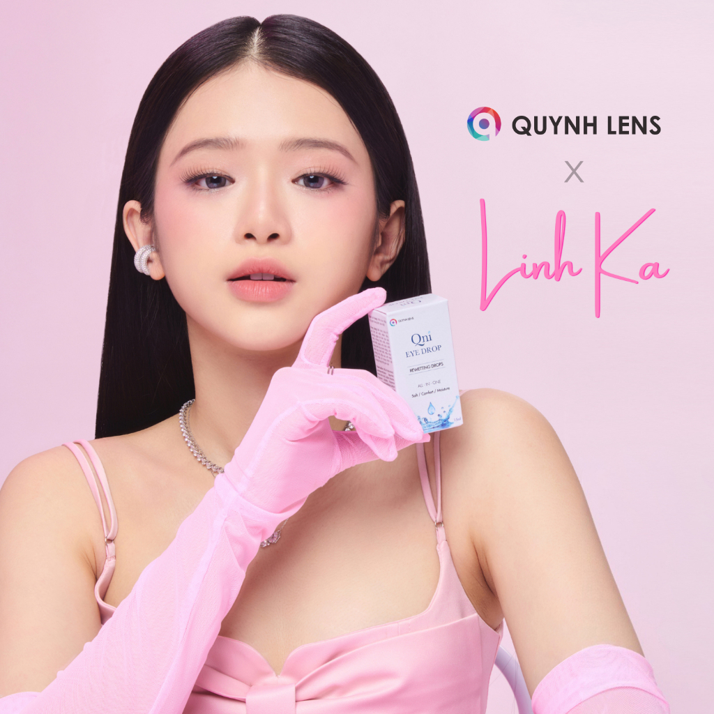Ảnh Nước ngâm và Nhỏ mắt lens Hàn Quốc QUYNH LENS 2