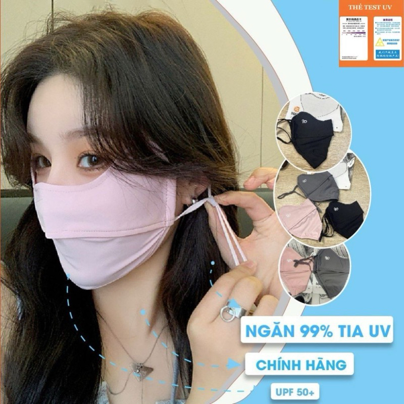Khẩu trang vải chống tí uv, chống nắng cao cấp siêu bền mẫu mới