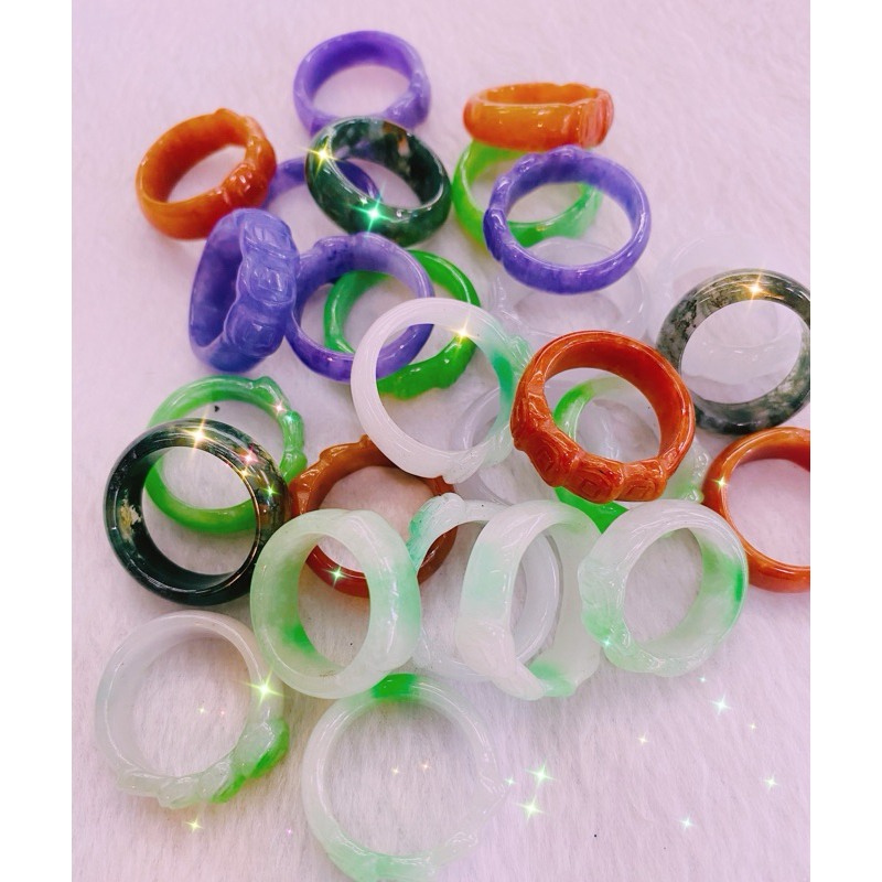 Nhẫn chạm kim tiền tài lộc nhiều màu hợp theo các mệnh Thuylamshop