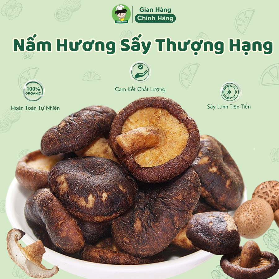 Nấm Hương Sấy Giòn Shin Food Ăn Liền Thơm Ngon Túi 100g, Snack Nấm ...