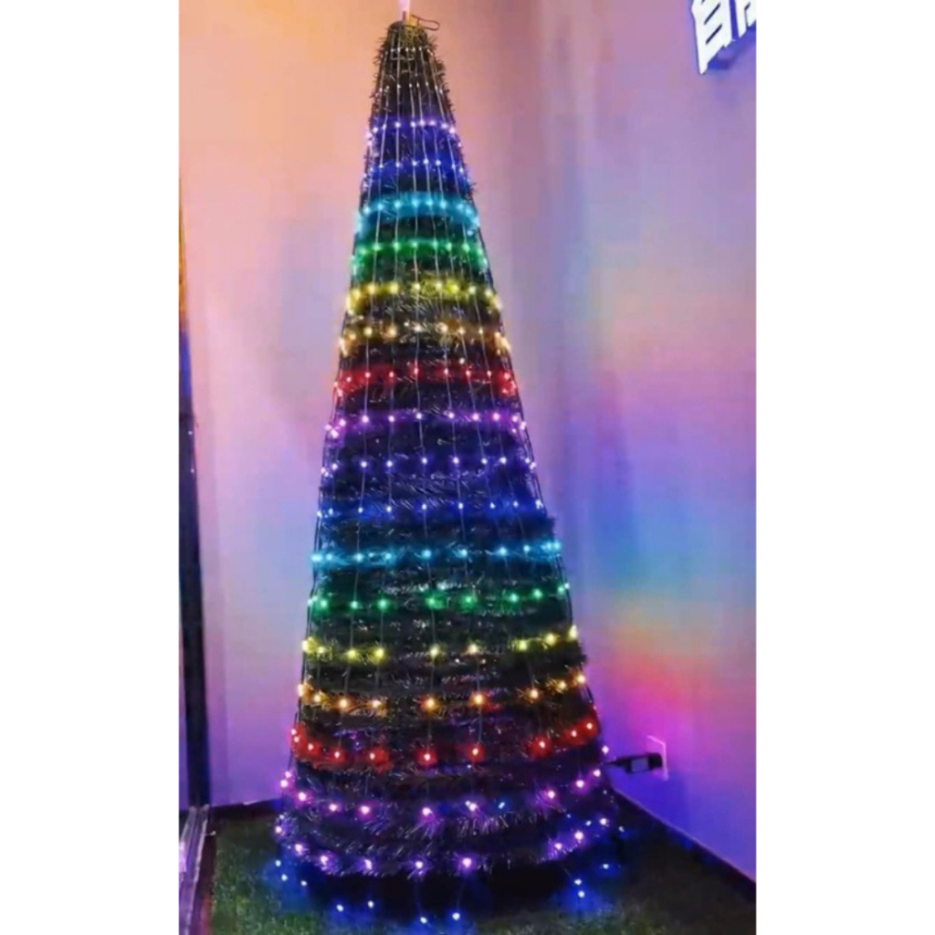 Dây đèn LED Hạt Gạo chạy đuổi RGB 5V /10m - 100 Bóng - Quấn Cây Thông Noel, Trang Trí Ngoài Trời, Cảm Nhạc, Điều khiển A
