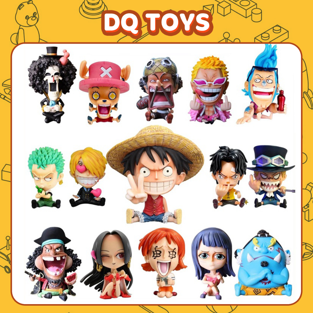 Mô hình One Piece chibi brook nico robin jinbei sabo doflamingo ussop ...