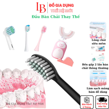 (Combo 3 đầu chải) Đầu bàn chải điện, đầu bàn chải điện Sonic, đầu bàn chải Xoay