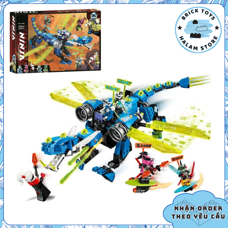 Co s n ch i l p rap Ninjago 11488 71711 Cyber Dragon Mo hinh season 12 R ng game c a Jay Shopee Vi t Nam