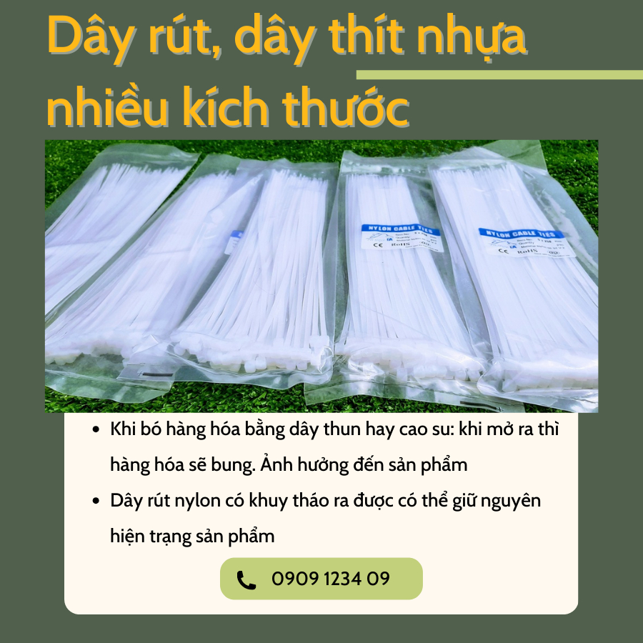 Dây rút, dây thít nhựa nhiều kích thước 7