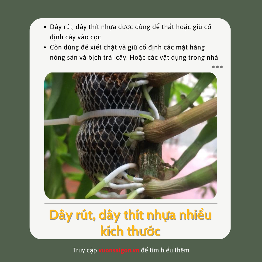 Dây rút, dây thít nhựa nhiều kích thước 6