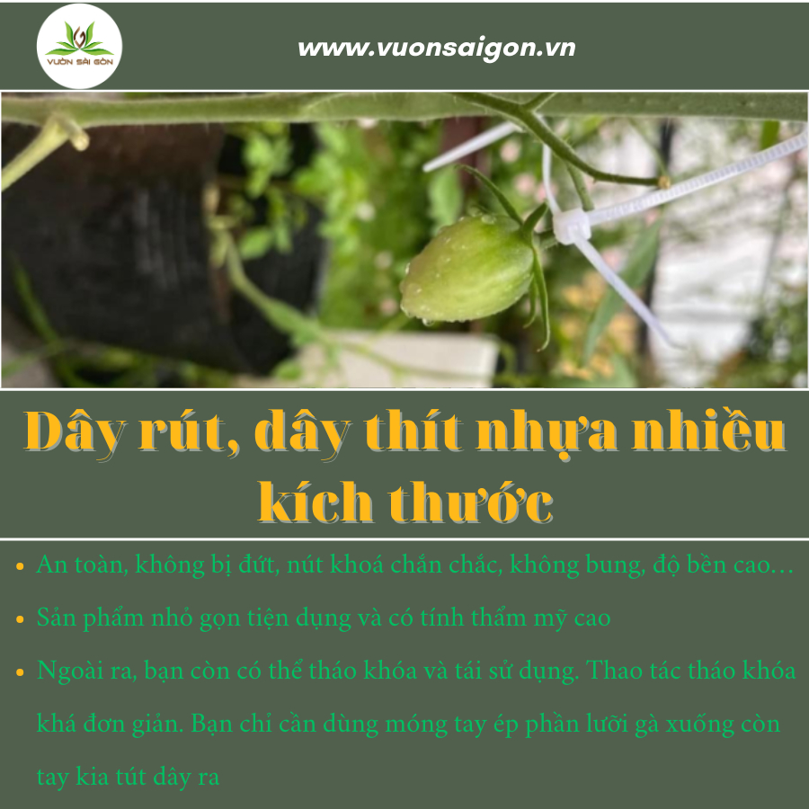 Dây rút, dây thít nhựa nhiều kích thước 5