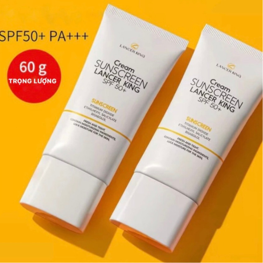 [Chính Hãng] Kem Chống Nắng LANCER KING SPF 50+ PA++ Thoáng Khí, Dưỡng Da Và Nâng Tông Tự Nhiên Bảo Vệ Da Dưới Ánh Nắng