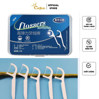 Tăm chỉ răng miệng FLOSSERS làm sạch dễ dàng an toàn sức khoẻ Cope