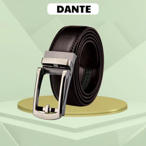 Thắt lưng nam, dây nịt nam da bò chính hãng DANTE mẫu BCV - FD02 cao cấp sang trọng, thắt lưng khóa kim loại tự động