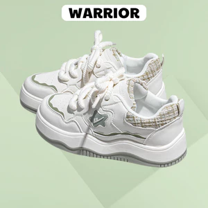Giày thể thao nữ chính hãng WARRIOR BCV-FW01 mũi tròn đi học đi làm giày nữ màu trắng tiện lợi cho mọi hoạt động
