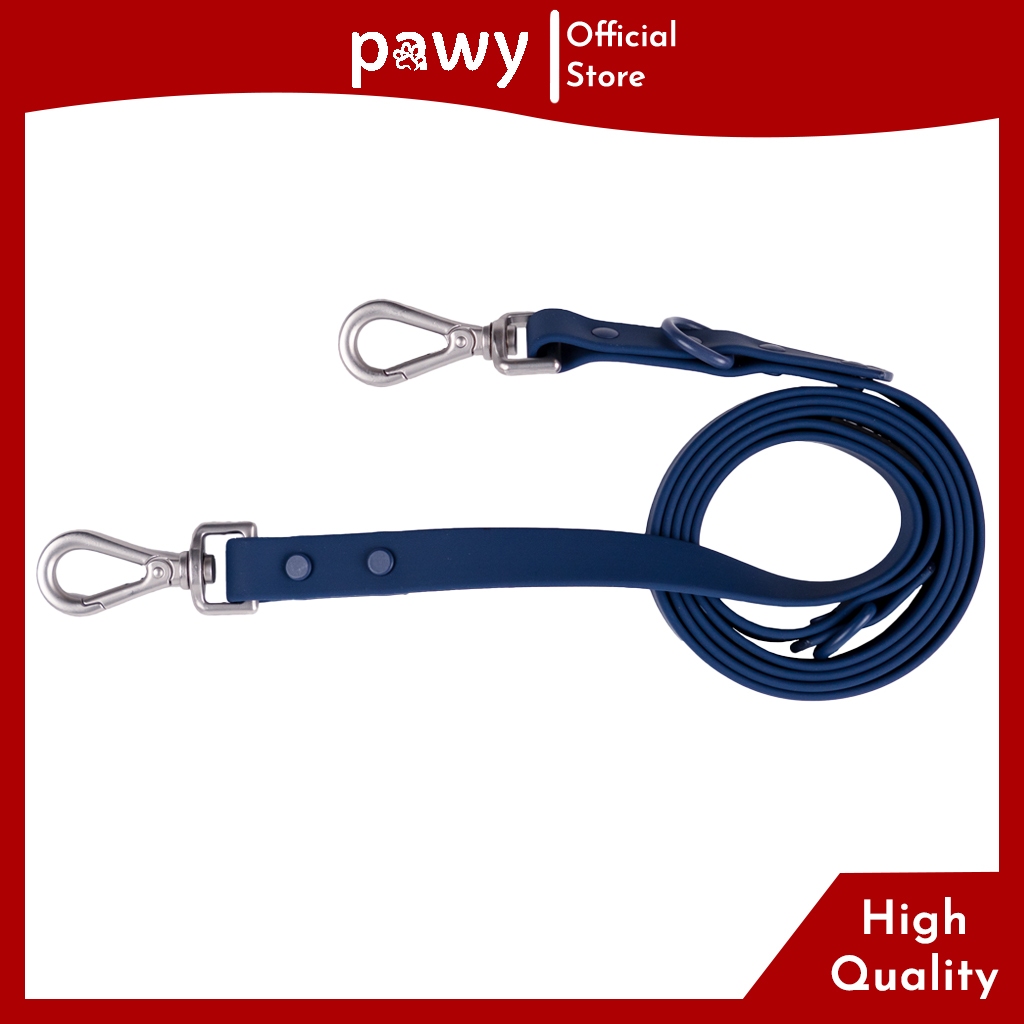 Ảnh Dây Dắt Cho Chó Pawy - Flexiwear - Màu Xanh Đen - PVC Waterproof Dog Leash 1