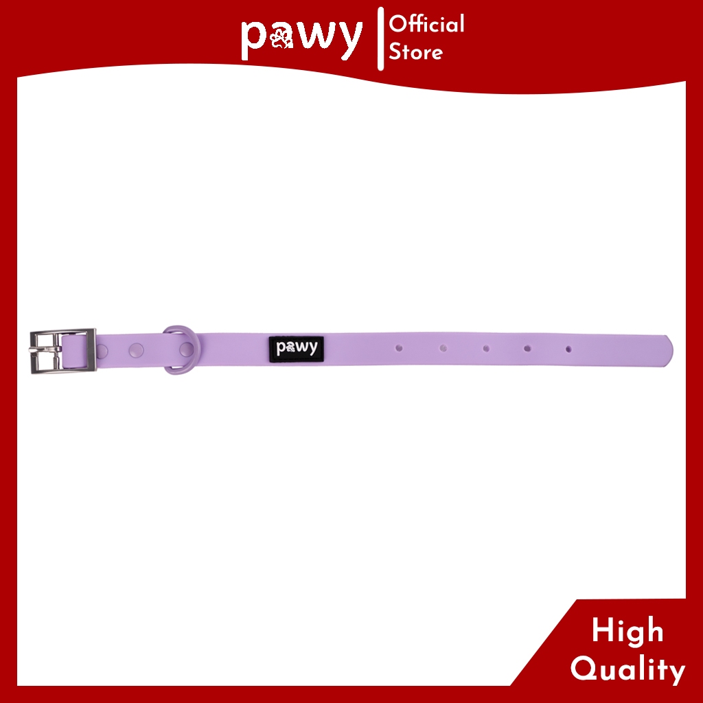 Ảnh Vòng Cổ Cho Chó Pawy - Flexiwear - Màu Tím - PVC Waterproof Dog Collar 1