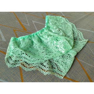 Quần sịp tam giác nam ren xanh nhạt Q71