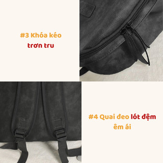 Balo nam đi học balo da pu trơn có ngăn bí mật chống sốc laptop 17 inch thời trang BL23