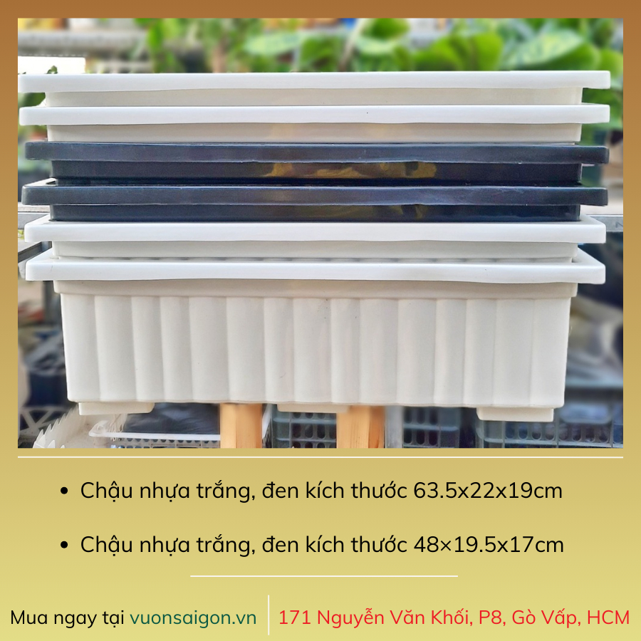 Khay trồng rau Và Khung Sắt Treo Lan Can Trồng Cây Hình Chữ Nhật 2
