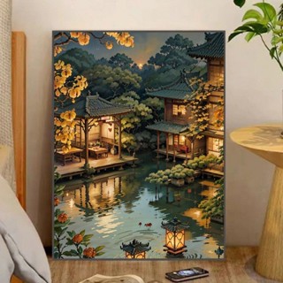 Tranh Số Hóa To, Tranh sơn dầu 30x40 cm CÓ KHUNG VÀ DỤNG CỤ VẼ, Tranh ...