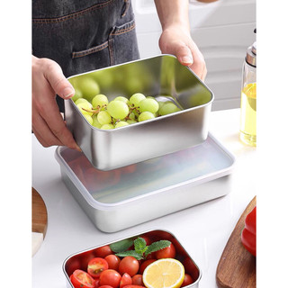 Hộp đựng đồ ăn mini Chubby Chef - Hộp inox có nắp 600ml bảo quản thực phẩm dùng được lò vi sóng, bếp từ hộp cơm trưa