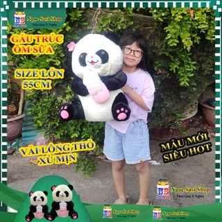 THÚ NHỒI BÔNG GẤU TRÚC ÔM BÌNH SỮA SIÊU TO KHỔNG LỒ ÔM NGỦ - gấu bông đồ chơi doll toy HÀNG HOT NGỌC SUSI