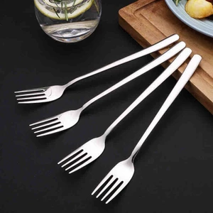 Nĩa Inox 304 Hàn Quốc - Dĩa Ăn Phong Cách Châu Á, Phù Hợp Cho Gia Đình và Nhà Hàng
