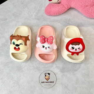 Dép sục cross MELITTDEER chính hãng chất liệu nhựa EVA nhiều màu sticker 3D đáng yêu cho bé ( A04 )
