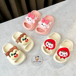 Dép sục cross MELITTDEER chính hãng chất liệu nhựa EVA nhiều màu sticker 3D đáng yêu cho bé ( A04 )