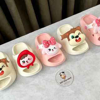 Dép sục cross MELITTDEER chính hãng chất liệu nhựa EVA nhiều màu sticker 3D đáng yêu cho bé ( A04 )