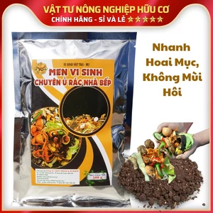 MEN VI SINH Ủ Rác Nhà Bếp Làm Phân Hữu Cơ, Phân Hủy Nhanh, Khử Mùi Hiệu Quả - Gói 500Gr